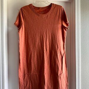 Peach/Rosewood color t-shirt dress - Universal Thread